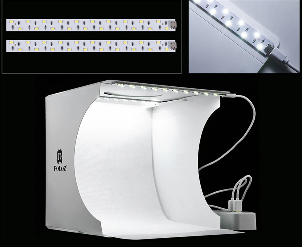  Mini 2 LED Light Room Photo Studio Lighting Tent Backdrop Cube Box