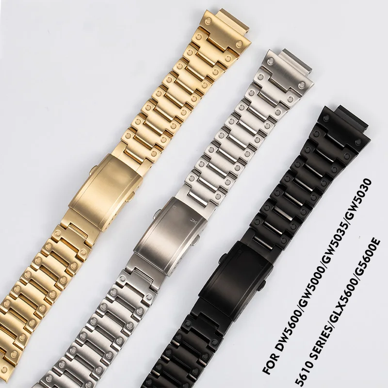 Браслет из нержавеющей стали DW5600 DW5610 GW5000 GW5600 серии Ремешки для наручных часов браслет подходит для часов