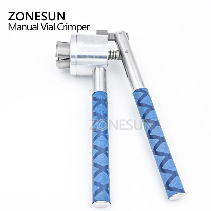 ZONESUN ручная машина для запечатывания бутылок духов из нержавеющей стали 13 15 18 20 мм