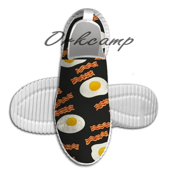 

Breakfast With Bacon and Eggs Seamless Vec Light Weight fashion Sports Running Shoes Walking Shoes Summer Comfortable Yuga shoes