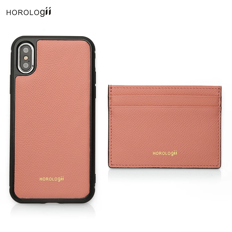 

Horologii CUSTOM Name free Pink phone bag case for iphone 11 Pro Max with card holder dropship