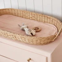 Nordic Handmade Rattan Woven Baby Sleeping Basket Baby Nursery Laundry Toy Storage Box Kids Room Photography Prop Ornament Gifts 2