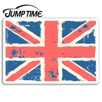 

Jump Time for Vintage Union Jack Flag Vinyl Stickers Britain Sticker Laptop Decal Rear Windshield Waterproof Car Accessories