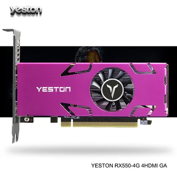 

Yeston Radeon RX 550 GPU 4GB GDDR5 128bit Gaming Desktop computer PC Video Graphics Cards support HDMI X4 use simultaneously
