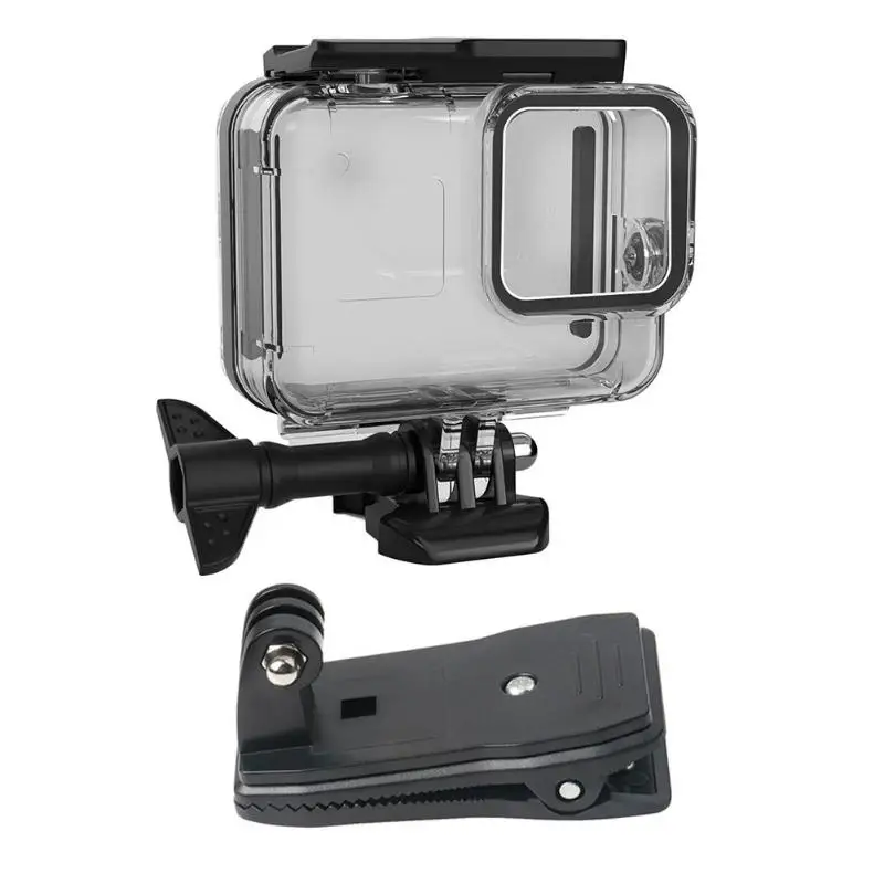 60 м водонепроницаемый корпус чехол рюкзак зажим Крепление Набор для Gopro Hero 8 черный
