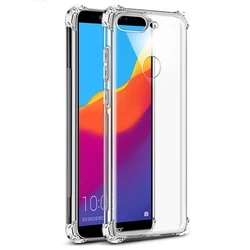 Premium Silicone Luxury Phone Case - Shockproof Bumper Protection for honor 7X (Clear)