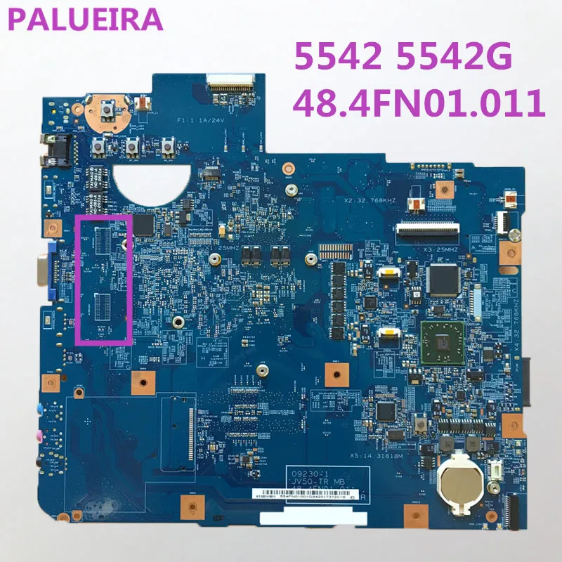 Материнская плата для ноутбука Acer 5542 5542G модель MBPHA01001 09230 1 JV50 TR 48.4FN01.011 DDR2