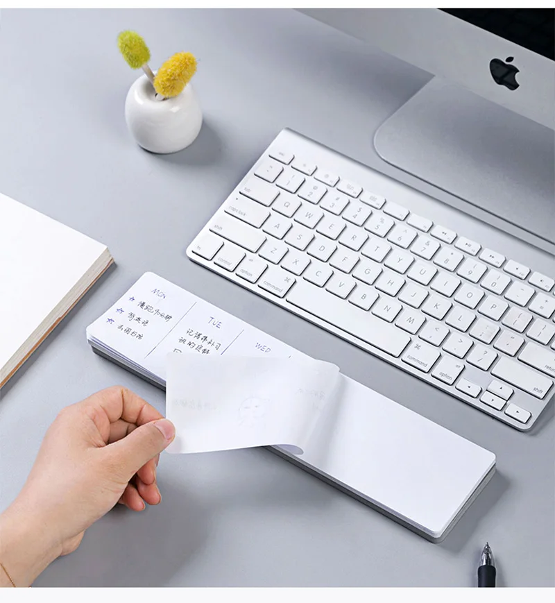 Creative Desk Wrist Pad Self-Adhesive Memo Pad Sticky Notes Notepad School Office Supply Stationery Portable Notebook Gifts