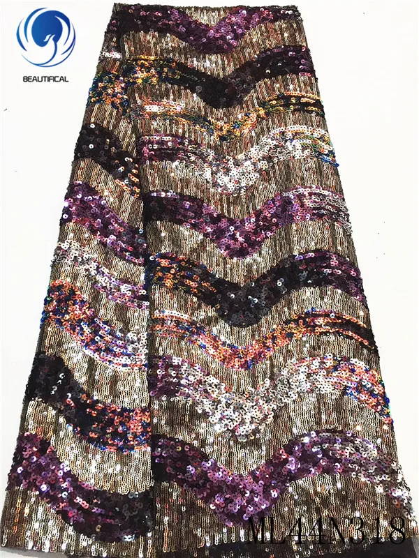 Красивая нигерийская кружевная ткань новейший дизайн тюль кружева пайетки для