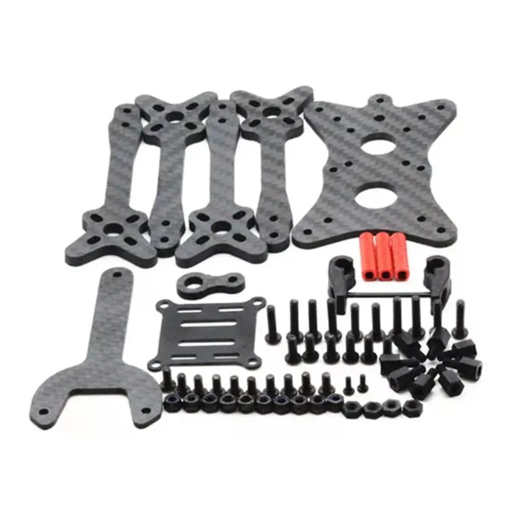 

Foss 210 210mm Wheelbase 4mm Arm 3K Carbon Fiber 5 Inch FPV Racing Frame Kit for RC Drone Multicopter Spare Set