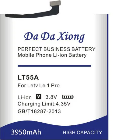 Da Xiong 3950mAh LT55A Аккумулятор для Letv Le 1 pro X800 Le one pro X800 Аккумулятор для сотового телефона