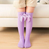 Baby Girls socks knee long Stockings Bowknot Cute winter Cotton Long Stockings Toddler Girls Knee High Socks 2-8 Years 5