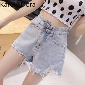 

Women's jeans 2020 summer Korean version of the new high waist was thin and versatile wide-leg pants