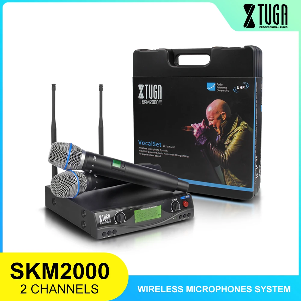 Беспроводной микрофон для сцены XTUGA SKM2000 высокое качество автоматическая частота