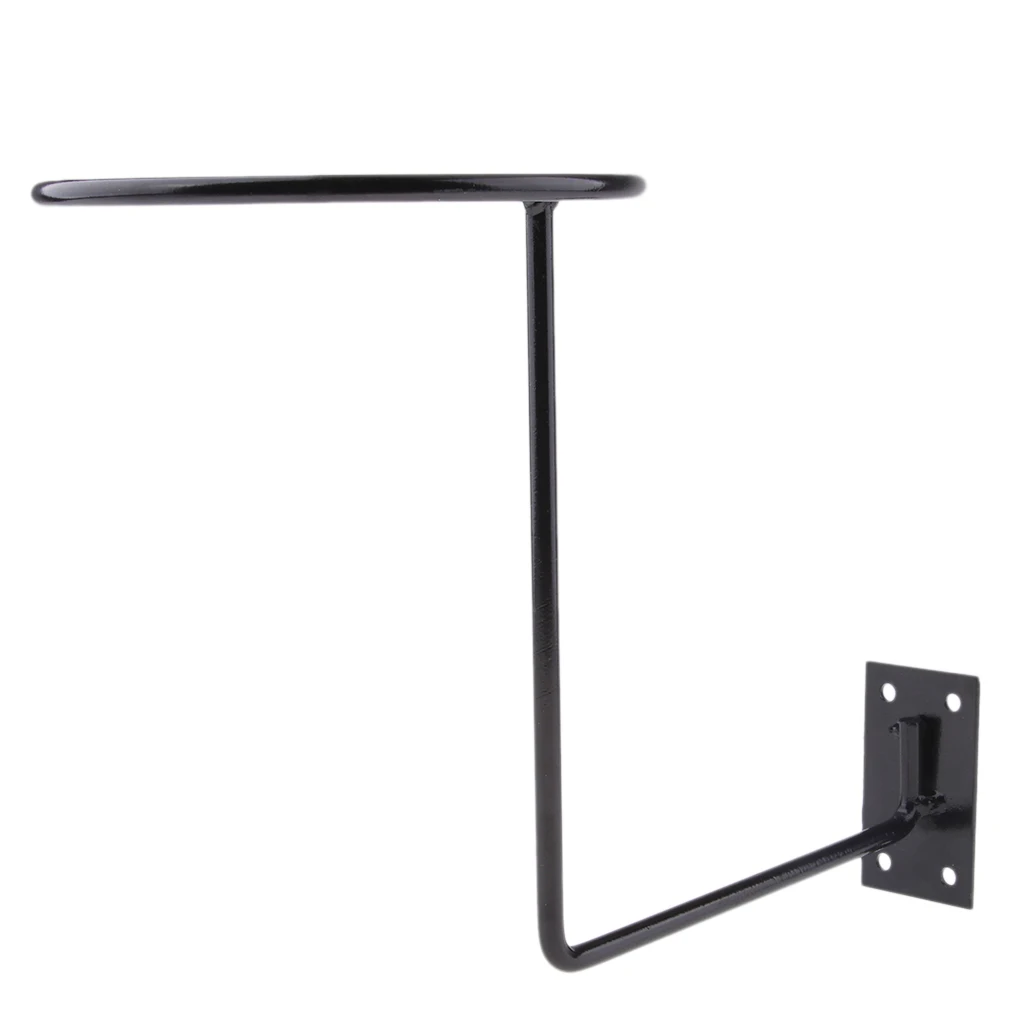 Helmet Hanger Wall Mount Display Rack Helmet Storage Holder Hanger Black