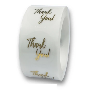 

500Pcs Thank You For Your Order Sticker Heart Thanks For Shopping Small Shop Local Handmade Sticker Kraft Labels Sticker