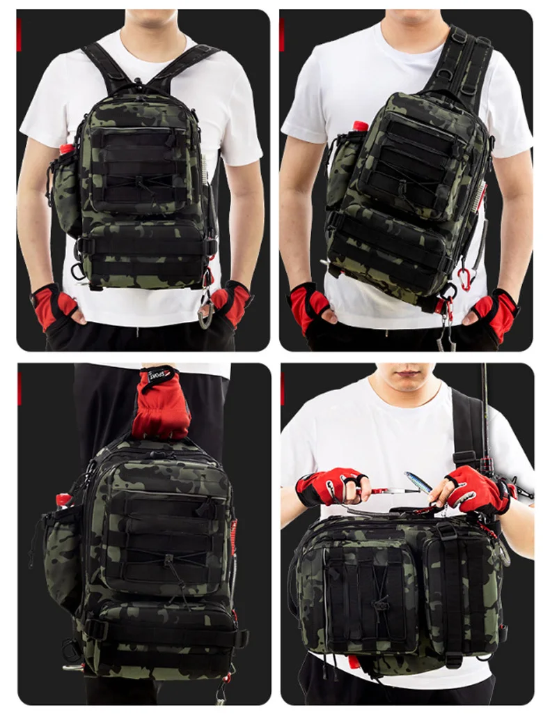 Сумка кросс-боди многофункциональная, водонепроницаемый тактический рюкзак, для скалолазания, на плечо, Спортивная нагрудная сумка для мужчин и женщин, X392G