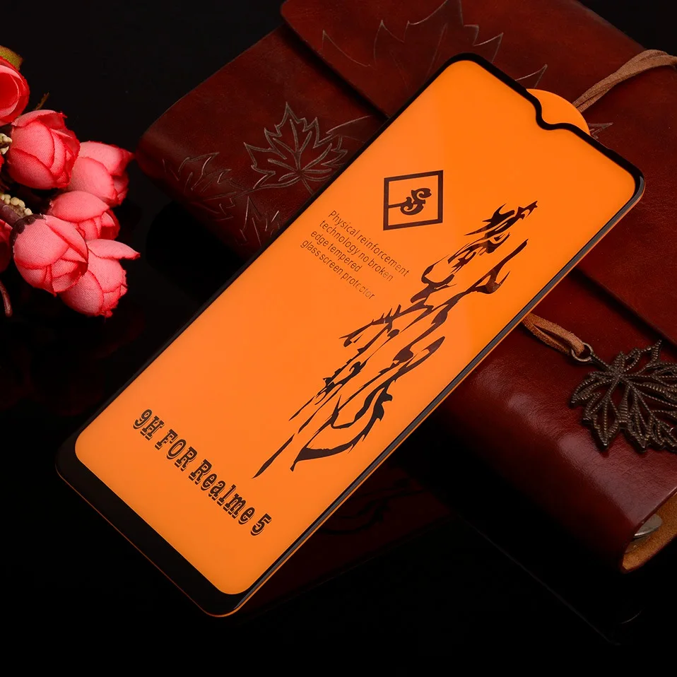 6D стекло для OPPO Reno 2 Z 2Z Ace Realme Q 5 3 XT X2 Pro X 5S защита экрана закаленное стекло для OPPO A5 A9 K5 R17 Realme 5 3 Pro