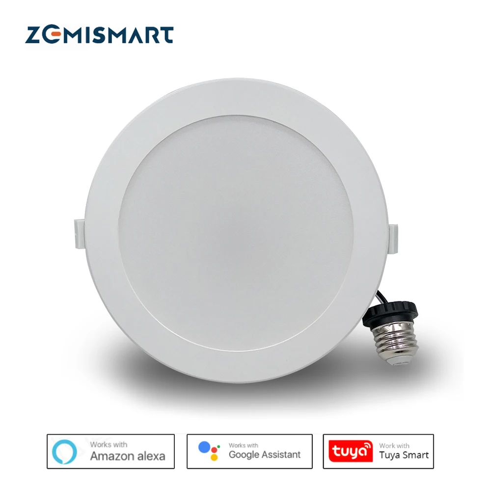 Zemismart США 6 дюймов 14 Вт WiFi RGBCW светодиодный вниз светильник Alexa Google Встраиваемая