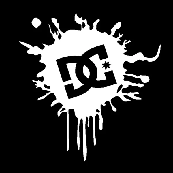 Наклейки для автомобиля DC Block Splash забавные креативные наклейки украшения на лобовое стекло ForTail царапины авто тюнинг Стайлинг Vinyls D40 - Название цвета: Белый