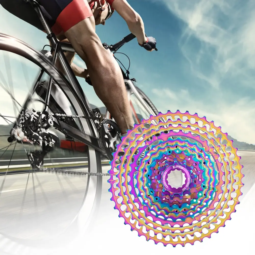11 скоростей 11-46T MTB дорожный велосипед Freewheel велосипедные инструменты Freewheel кассета Сверхлегкая 359 г красочные CNC Аксессуары для велосипеда