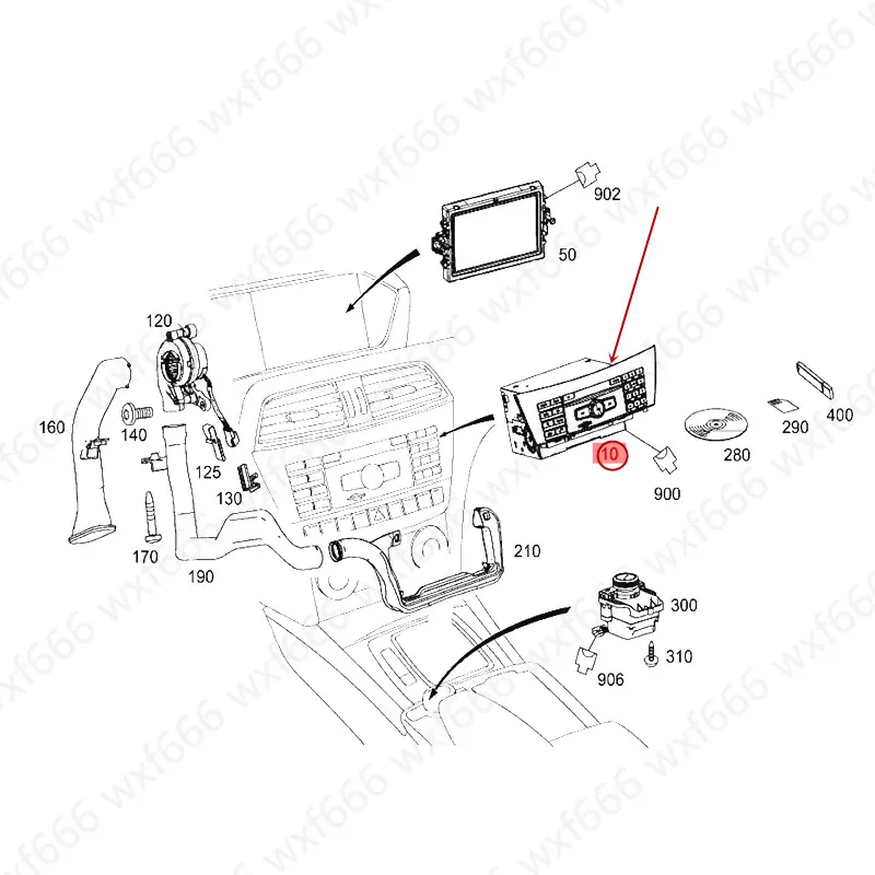 2049003809 Автомобильный CD проигрыватель CD хост диск подходит для C200mer ced es-be nzE200 C300 E300 C260 блок управления