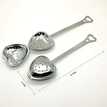 1 шт. из нержавеющей стали практичная в форме сердца ложка-ситечко для чая фильтр круче ручка душевой стол инструмент