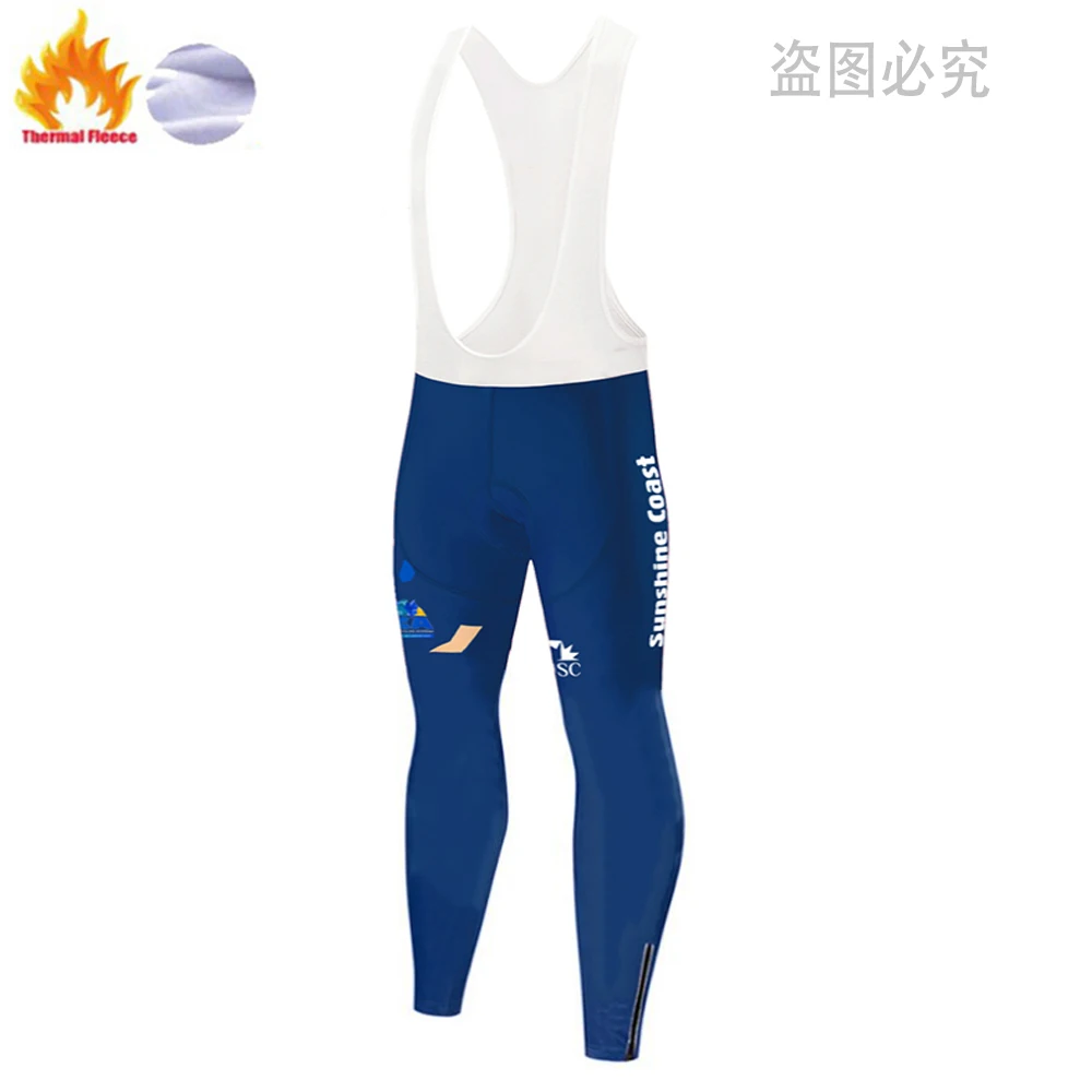 fleece pants 1 Зима, команда sunshine coast, с длинным рукавом, для велоспорта, Джерси, 12D, для велоспорта, брюки, костюм, мужской, термо, флис, camiseta termica ciclismo - Цвет: fleece pants 1