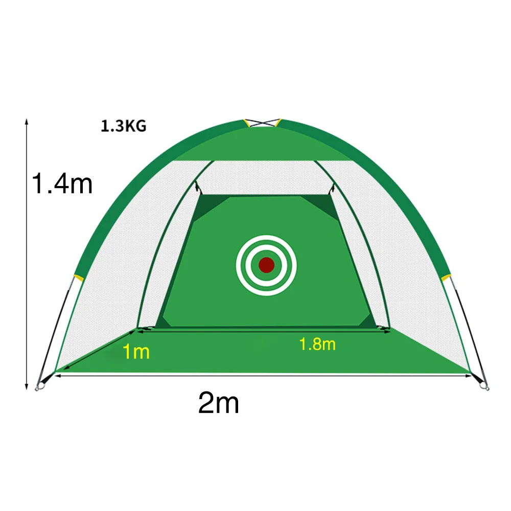 Green Travel Beginners Golf Chipping Net Golf Practice Net Tool 210D Oxford Cloth Nylon Home Sports Golf Training Net Outdoor Indoor - Цвет: Green