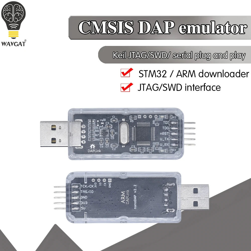 Эмулятор CMSIS DAP/DAPLink последовательный порт JTAG SWD/U-диск Drag and Drop Super JLINK/STLINK |