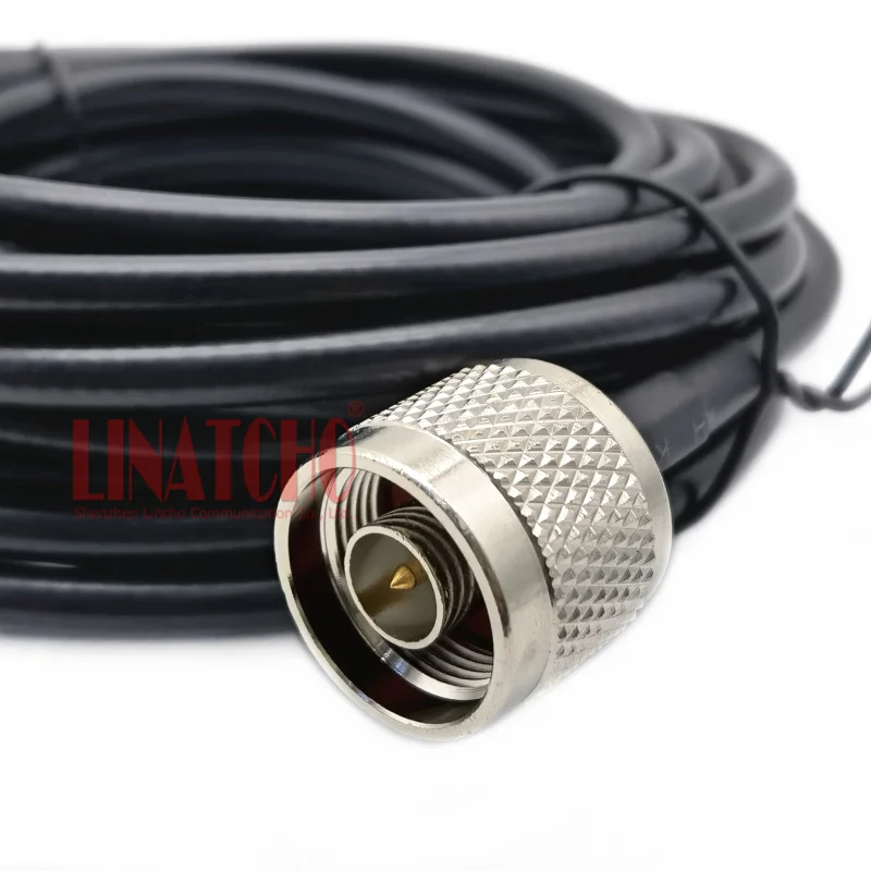 5 Meters 16FT Car Radio Antenna N Male to N Female Right Angle Jack RG58U Cable