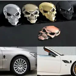 Автомобильные аксессуары 3D металлическим черепом украшения наклейки для автомобилей популярные красивые мотоциклетные грузового
