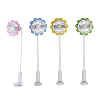 

Portable Clip on Mini USB Fan Baby Bed Pushchair Flexible USB Fan Desktop Personal PC Laptop Fan Electric Fan