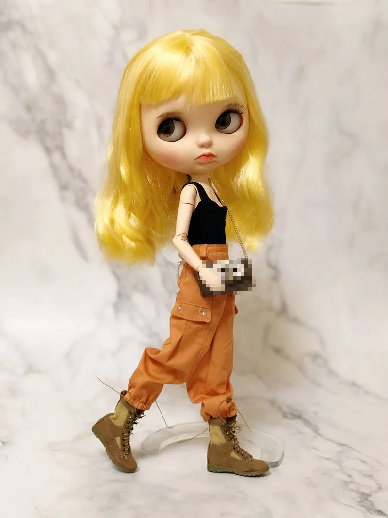 1 шт. Модные Длинные повседневные армейские штаны с поясом для кукол blyth, azone, licca, ob24 1/6 аксессуары для кукол
