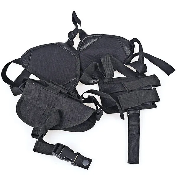 Black Tactical Pistol Shoulder Nylon Holster Concealed Carry Holsters Army Airsoft Pistol Case Right Hand Holster Pouch - Цвет: Black