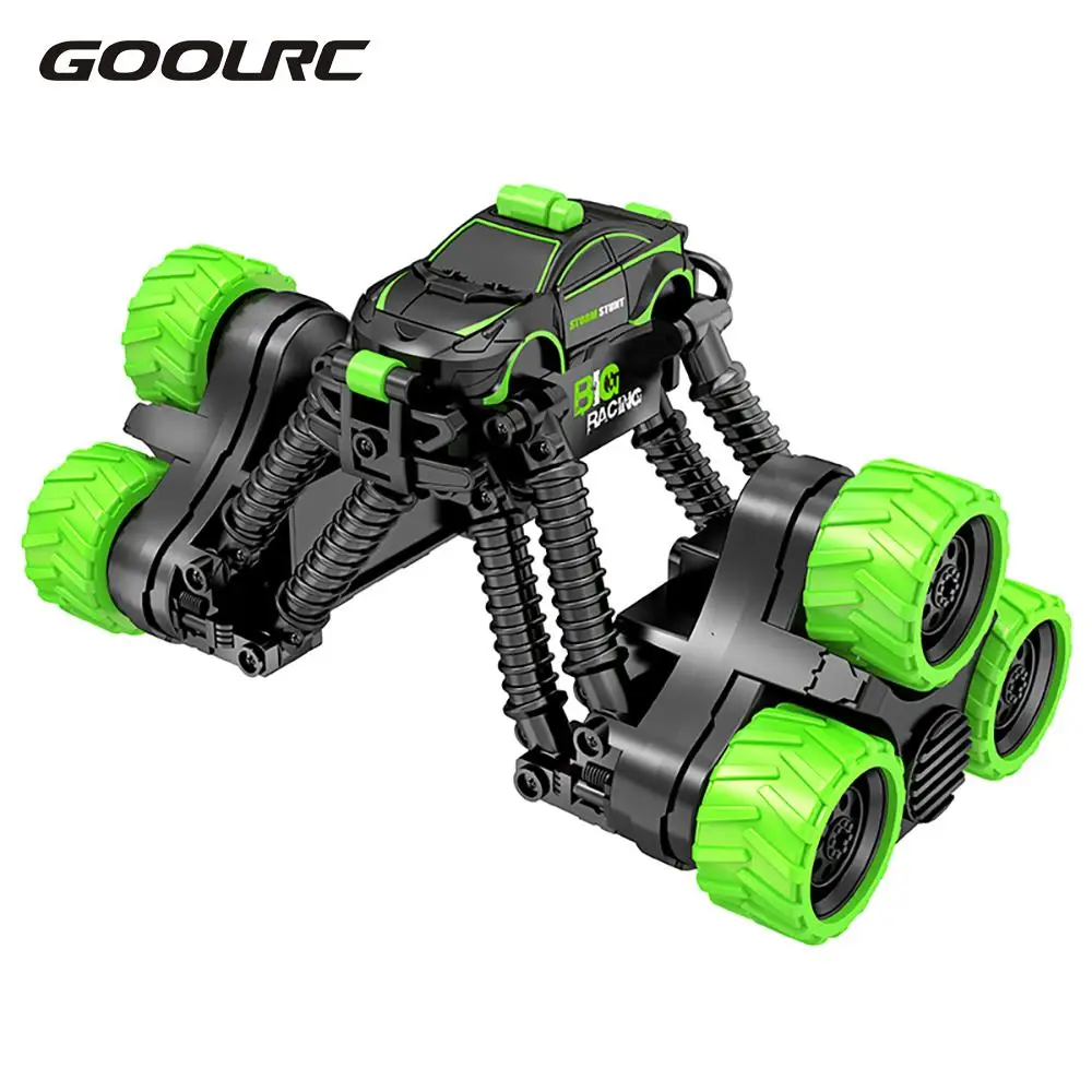 GOOLRC Радиоуправляемый трюковый Автомобиль 2,4 ГГц 3D вращающийся дрейф Телескопический трюк автомобиль скалолазание Дрифт деформационный автомобиль флип детский робот электрические игрушки