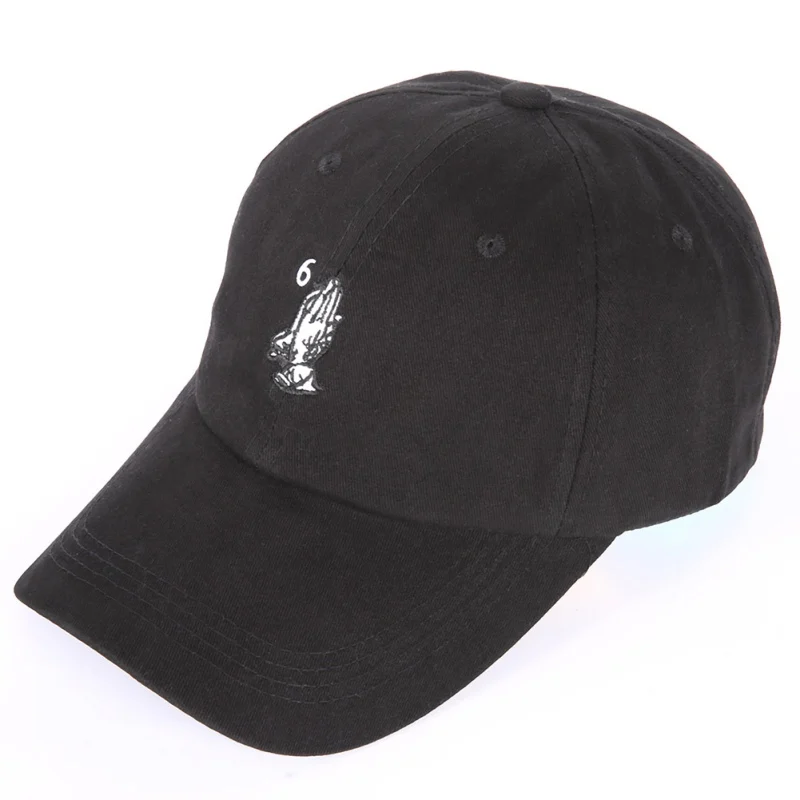 Хлопковая Роза в руке Snapback молитва напечатанная Кепка для мужчин и женщин Регулируемая шапка для гольфа - Цвет: E