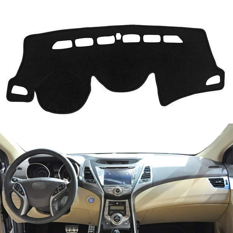 Крышка приборной панели автомобиля для hyundai Elantra Avante 2012 2013 приборная панель коврик анти-уф противоскользящий