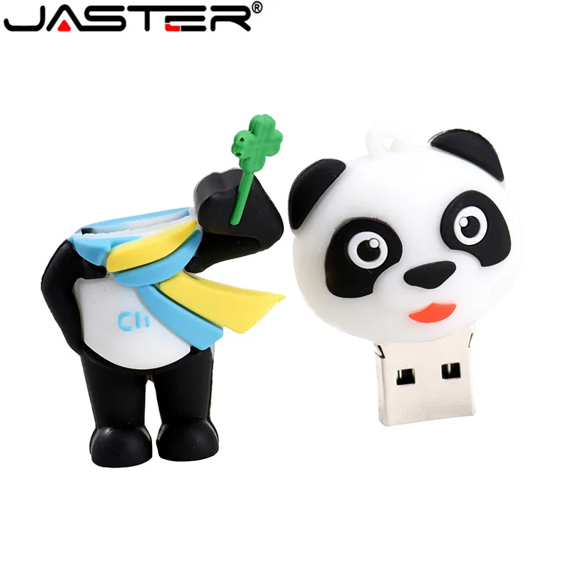 JASTER Новый мультяшный USB флеш накопитель панда карта памяти 4 ГБ 8 16 32 64 128GBU диск