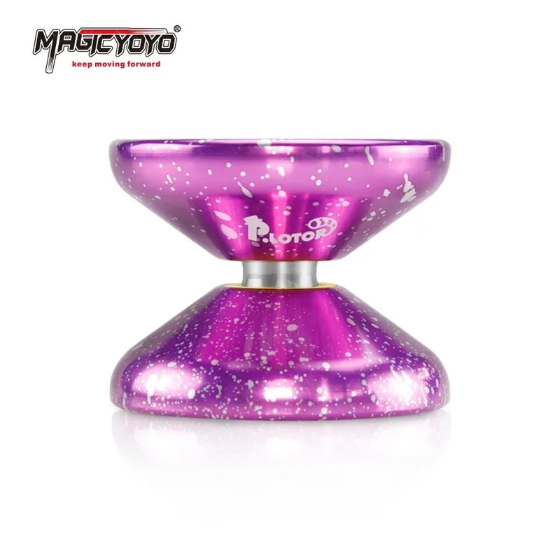 Новинка MAGICYOYO M002 фиолетовое серебряное металлическое кольцо из сплава Йо-Йо игрушка Йо-Йо подарок