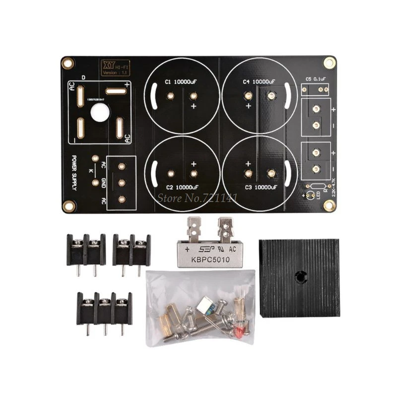 

Single Power Rectifier Filter Board Diy Kits PCB Board 10000uF/50V Large Current For 1969 Amplifier without capacitance