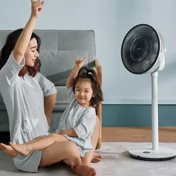 

Electric Fan Home Desktop Floor Fan Vertical Shaking Head Mute Remote Control Air Circulation Fan Dormitory