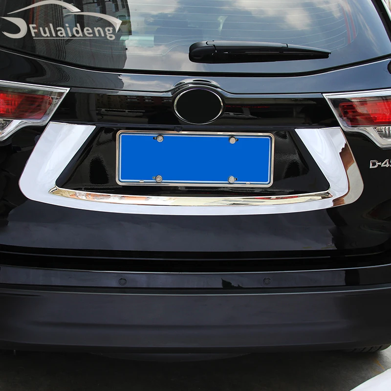 1 шт. для Toyota Highlander- ABS хром багажник задний номерной знак рамка Крышка отделка автомобиля стильный аксессуар