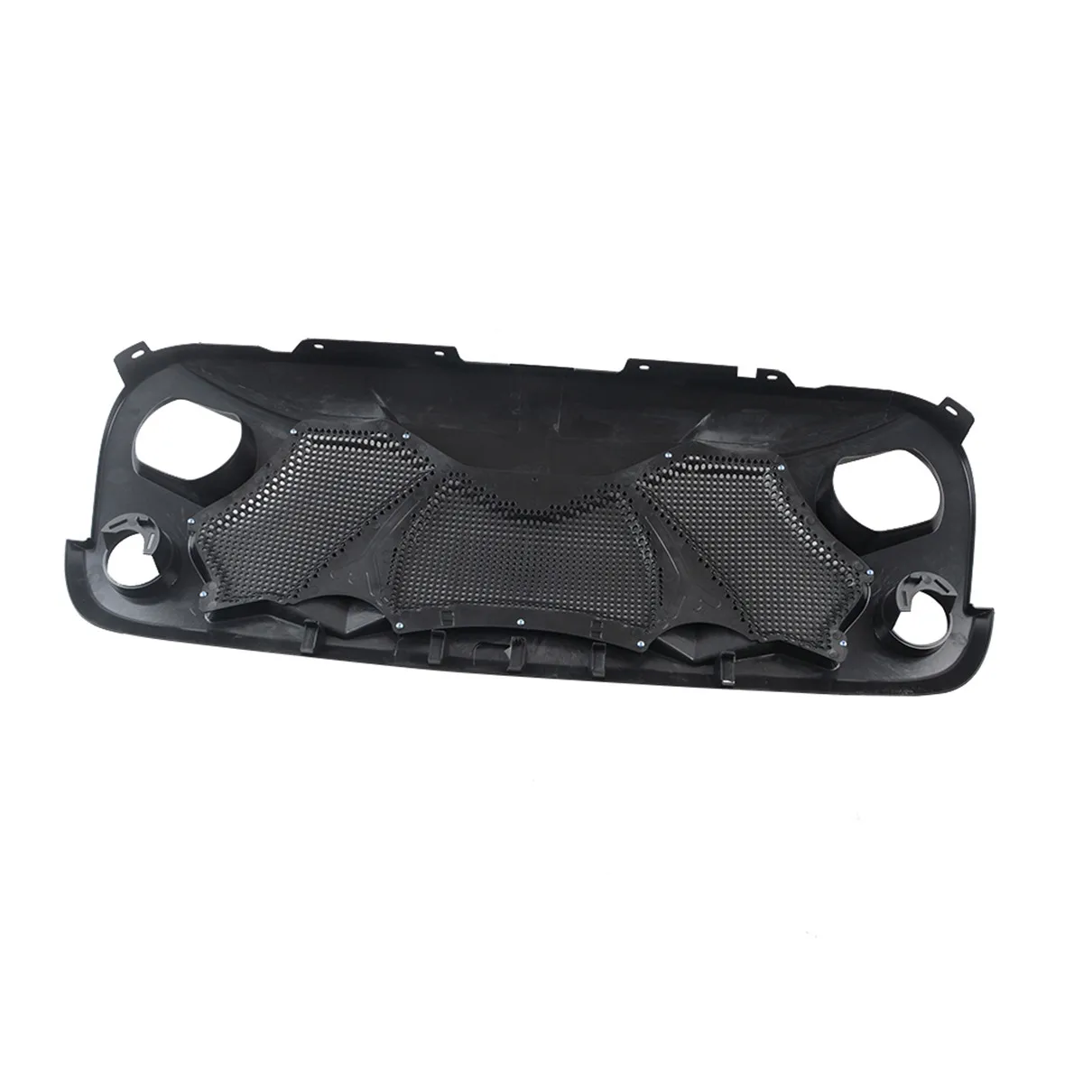 126x17x47cm Car Front Grille Mesh Grill Cover Trim Exterior Decoration ABS Stickers For Wrangler 2007
