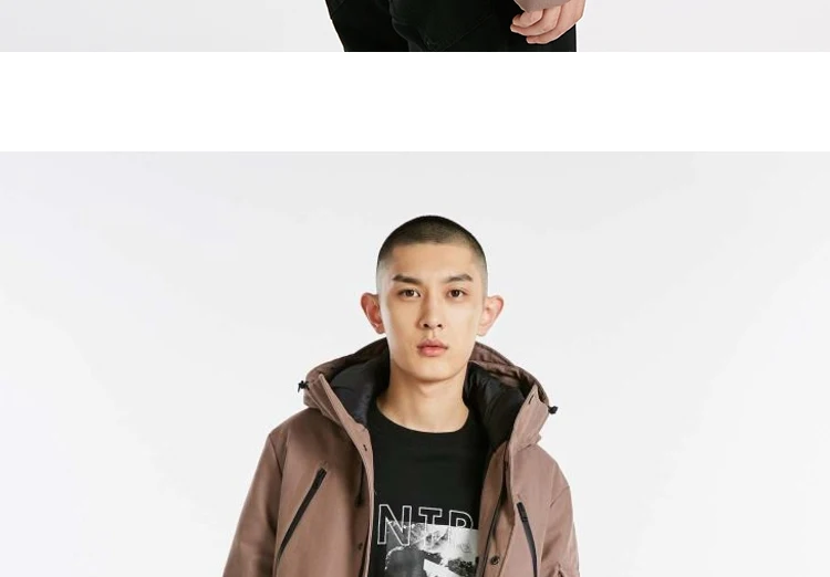JackJones Мужская короткая парка с капюшоном куртка с подкладом мужская одежда 218409516