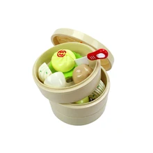 1 комплект, Детские китайские закуски, режущий пароварка, игрушечный набор, ролевые игрушки в виде угощений, имитация овощных булочек, режущие игрушки, развивающий игровой набор