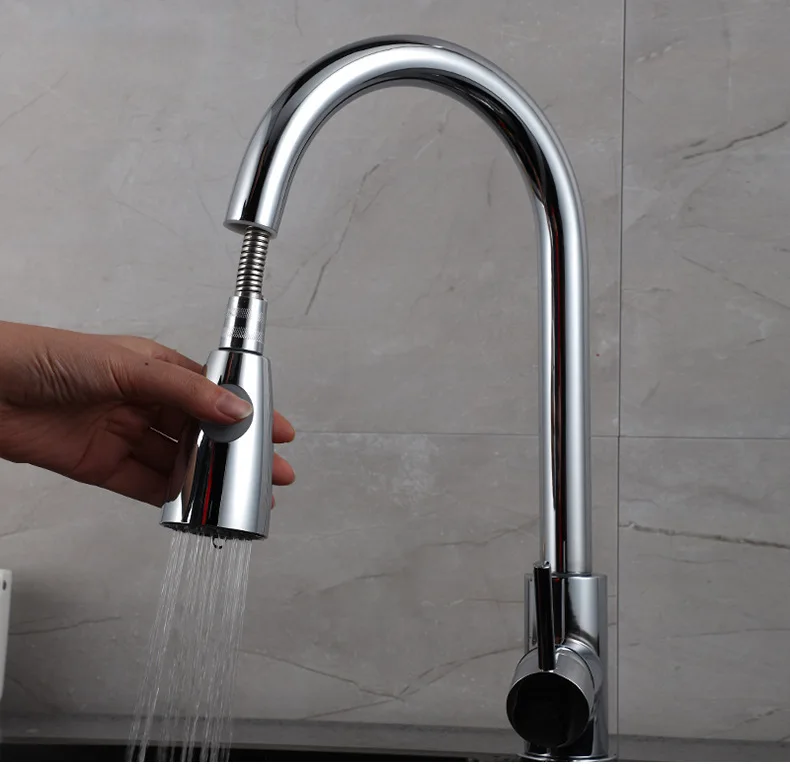 Мерси насосный кран для воды полностью медный кухонный кран для воды горячий и холодный смеситель для мытья посуды кран для раковины