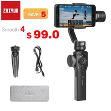 حامل الهاتف الذكي Zhiyun السلس 4 3 محاور مثبت انحراف آيفون X 8Plus 8 7P 7 سامسونج S9 S9 + S8 PK السلس Q DJI osor 2(China)