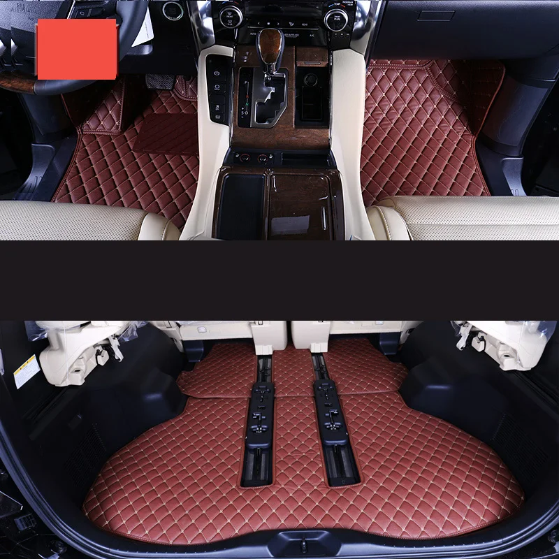 Lsrtw2017 кожаные автомобильные коврики для toyota alphard Vellfire 2013 2012 2011 2010 ковер