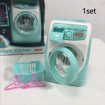 

Cute Electric Simulation Toy Washer Play Kindergarten Home Easy Operate Washing Machine Anti Impact Gift For Kids Mini